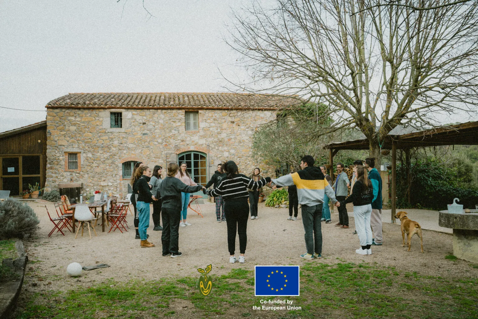 Jóvenes de Back to the Roots en una actividad de conexión con la naturaleza